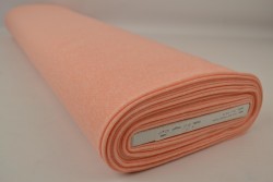 French terry melange 40 zalm roze