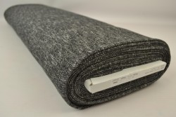French terry melange 03 zwart