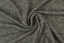 French terry melange 03 zwart