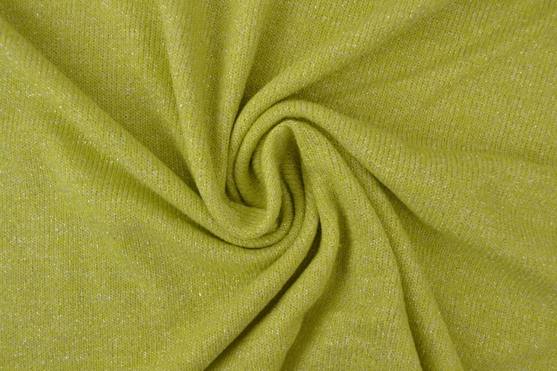 Jersey lurex 16 lime groen
