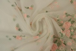 Mesh embroidered 16-1