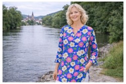 Katoen poplin prints bloemen 2/2