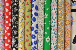 Katoen poplin prints bloemen 2/2