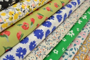Katoen poplin prints bloemen 2/2