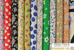 Katoen poplin prints bloemen 2/2