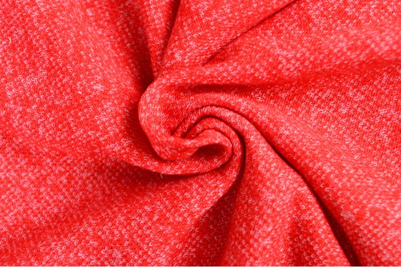 French terry melange 01 rood