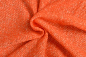 French terry melange 23 donker oranje