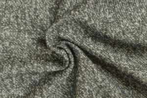 French terry melange 03 zwart
